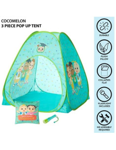 Conjunto de Juego Cocomelon con Tienda, Almohada y Linterna 2