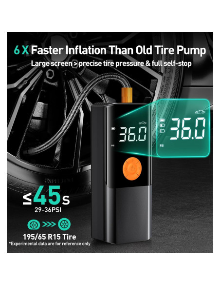 Compresor de Aire Portátil Teffim NC-3690 150PSI 20000mAh Compresor de Aire Portátil Teffim NC-3690 150PSI 20000mAh