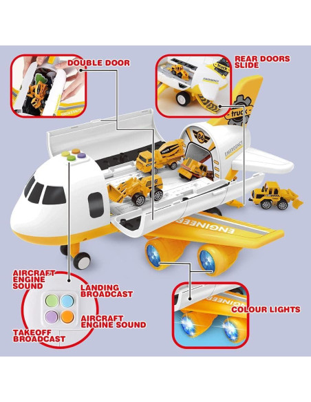 Juego de Construcción DWI Dowellin Set de Aviación y Camiones Juego de Construcción DWI Dowellin Set de Aviación y Camiones