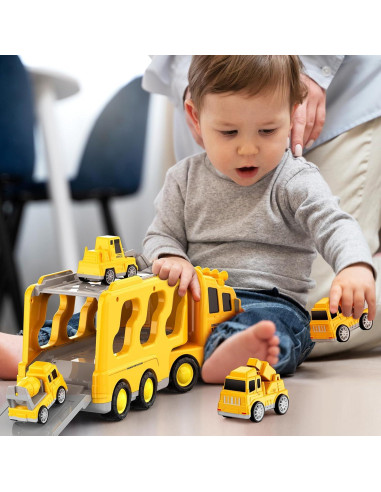 Juguete de Camión Transportador FunMission 5 en 1 para Niños