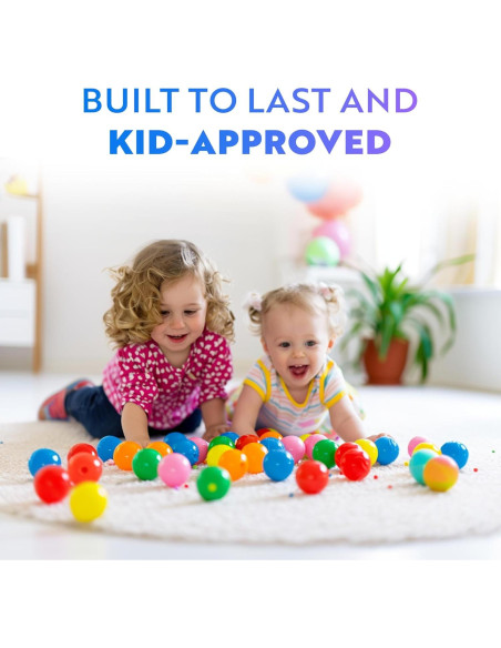 Bolas de Plástico Suave Playz 50 Unidades 8 Colores Vibrantes Bolas de Plástico Suave Playz 50 Unidades 8 Colores Vibrantes
