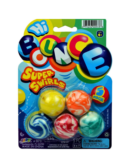 Pelotas Saltarinas JA-RU Swirly 45 mm Paquete de 2 Pelotas Saltarinas JA-RU Swirly 45 mm Paquete de 2