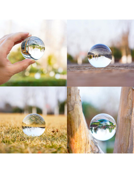 Bola de Cristal Transparente ZEERSHEE 60mm Decorativa Bola de Cristal Transparente ZEERSHEE 60mm Decorativa