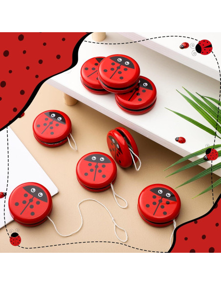 50 Yo-Yos de Metal Mariquita para Niños y Niñas 50 Yo-Yos de Metal Mariquita para Niños y Niñas