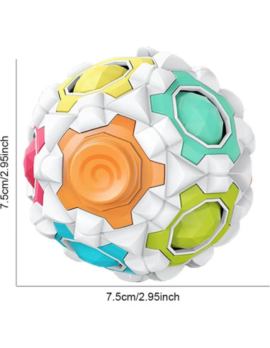 Rompecabezas Bola Arcoíris ALaLatois Antiestrés 8cm
