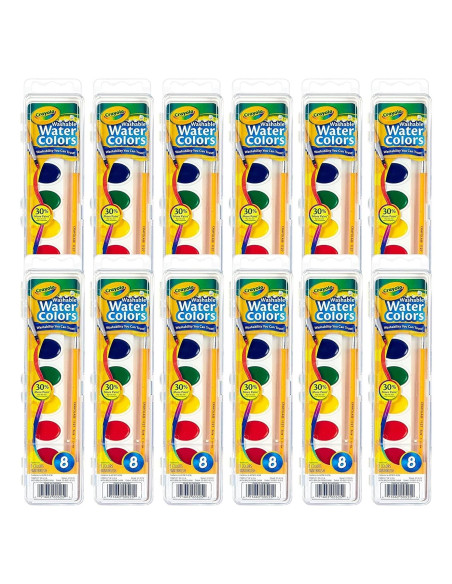 Conjunto de Pintura Acuarelable Crayola 12 Piezas Lavable Conjunto de Pintura Acuarelable Crayola 12 Piezas Lavable