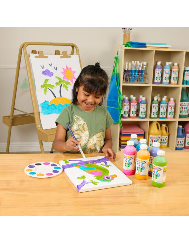 Pintura Tempera Lavable Coloraciones 6 Colores 240 ml