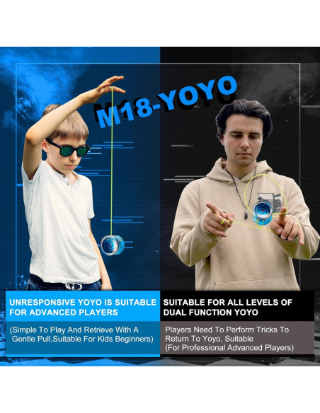 Yoyo WATIEOBOO M18 Profesional de Metal para Niños y Adultos Yoyo WATIEOBOO M18 Profesional de Metal para Niños y Adultos