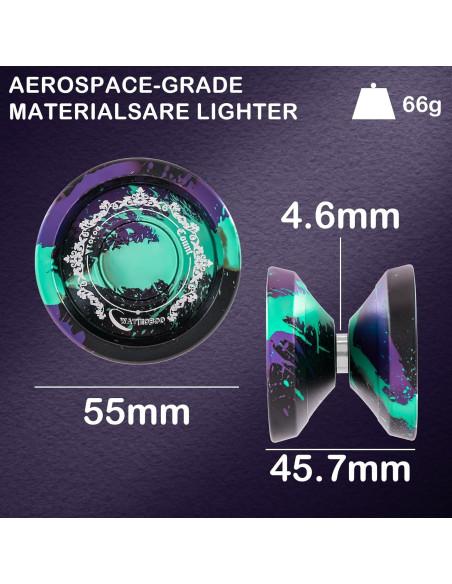 Yoyo WATIEOBOO C130 Profesional Metal para Trucos Yoyo WATIEOBOO C130 Profesional Metal para Trucos