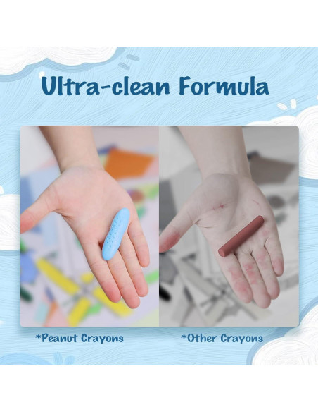 Crayones YPLUS para Niños 24 Colores No Tóxicos Crayones YPLUS para Niños 24 Colores No Tóxicos