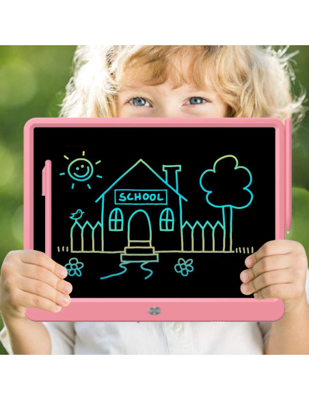 Tableta de Escritura LCD FLUESTON 15" Rosa para Niños Tableta de Escritura LCD FLUESTON 15" Rosa para Niños