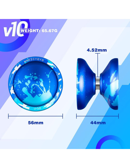 Yoyo Profesional MAGICYOYO V10 Doble Propósito con Estuche Yoyo Profesional MAGICYOYO V10 Doble Propósito con Estuche