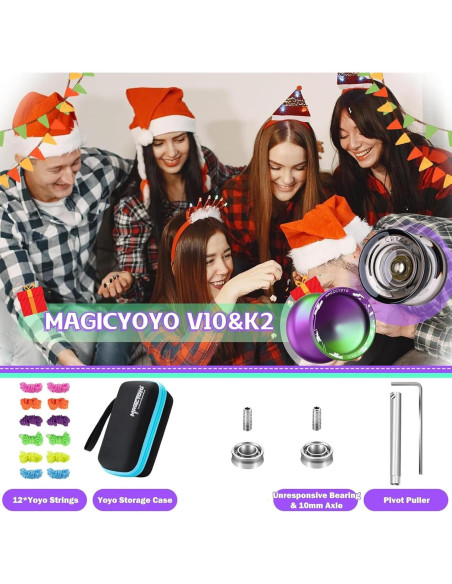 Paquete 2 Yoyos MAGICYOYO V10 y K2 para Principiantes Paquete 2 Yoyos MAGICYOYO V10 y K2 para Principiantes