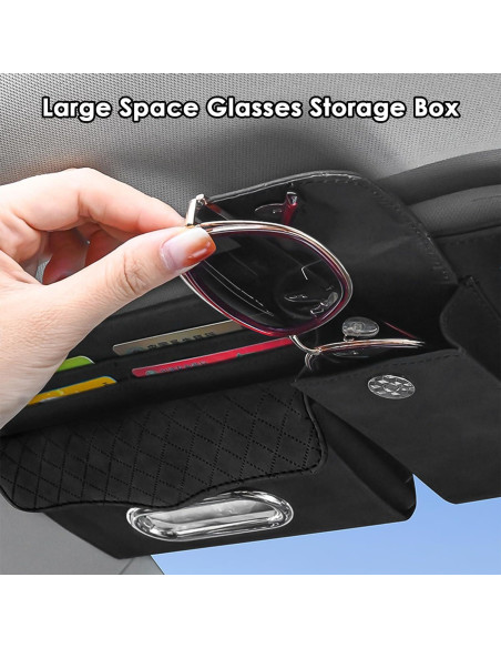 Organizador de Visera de Coche Rechale Beige 6 Bolsillos Organizador de Visera de Coche Rechale Beige 6 Bolsillos