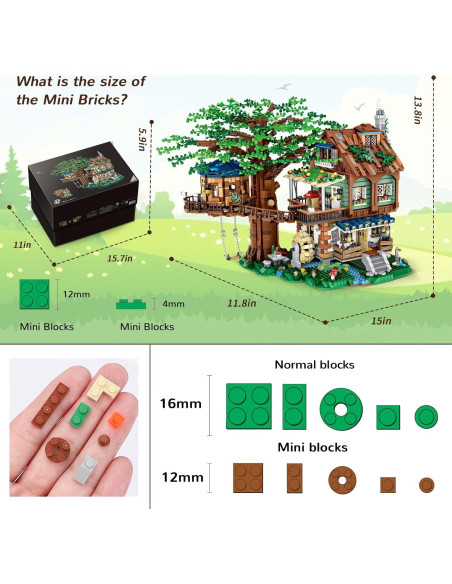Juego de Bloques Casa del Árbol Shantou 4761 Piezas Adultos Juego de Bloques Casa del Árbol Shantou 4761 Piezas Adultos
