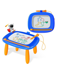 Pizarra Magnética Kikidex para Niños 1-3 Años Azul