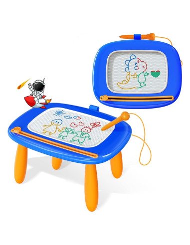Pizarra Magnética Kikidex para Niños 1-3 Años Azul
