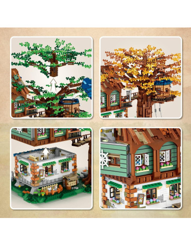 Juego de Bloques Casa del Árbol Shantou 4761 Piezas Adultos