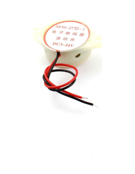 Zumbador Electrónico uxcell SFM-27-I 3-24V 30mA 80dB Zumbador Electrónico uxcell SFM-27-I 3-24V 30mA 80dB