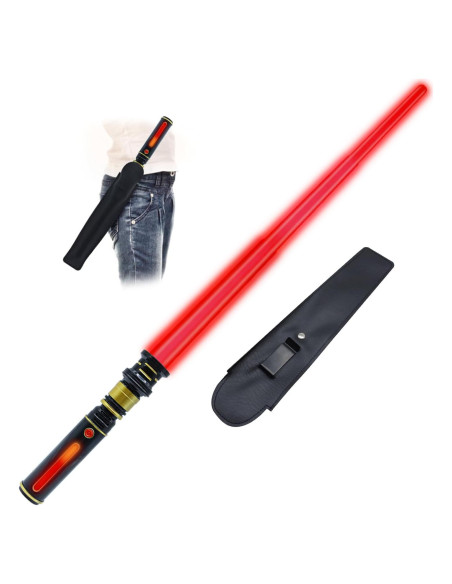 Sable Iluminado Gianby Rojo 81 cm con Sonido FX Sable Iluminado Gianby Rojo 81 cm con Sonido FX