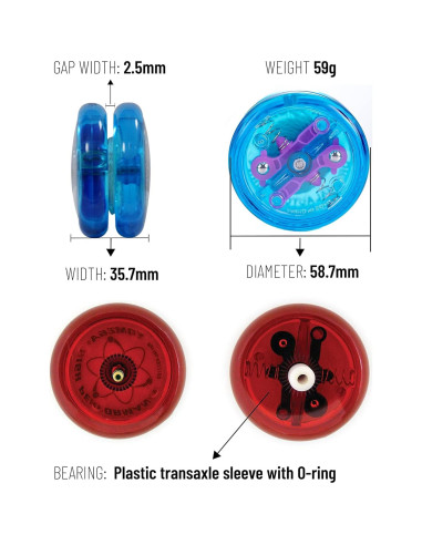 Yoyo Yomega Brain Azul - Profesional para Principiantes