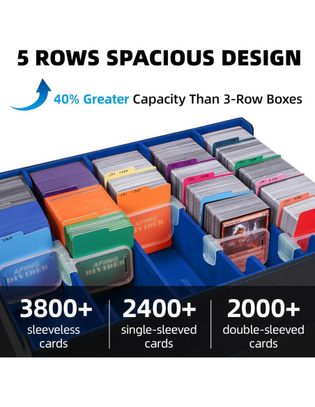 Caja de Almacenamiento de Cartas AFIING 3800+ con Divisores Caja de Almacenamiento de Cartas AFIING 3800+ con Divisores