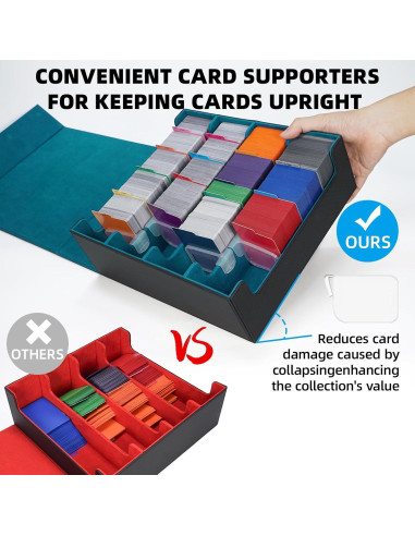 Caja de Almacenamiento de Tarjetas AFIING 3200+ con Divisores