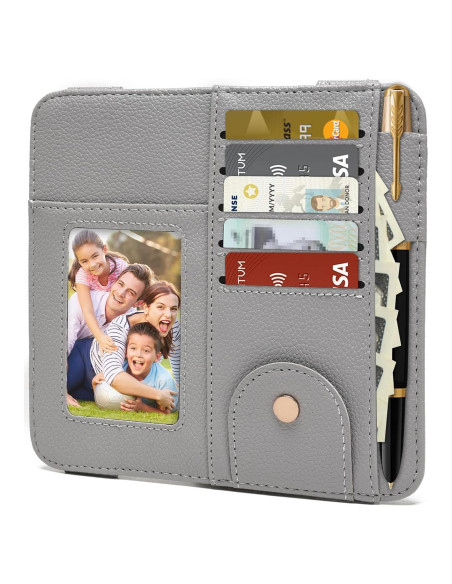 Organizador de Visera Peisicne Gris para Auto con Bolsillos Organizador de Visera Peisicne Gris para Auto con Bolsillos