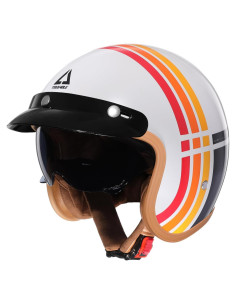 Casco de Moto TRIANGLE B206 Retro 3/4 Ajustable S