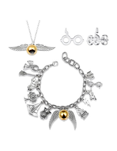 Conjunto de Pulseras de Encanto Espacial - Joyería Ajustable