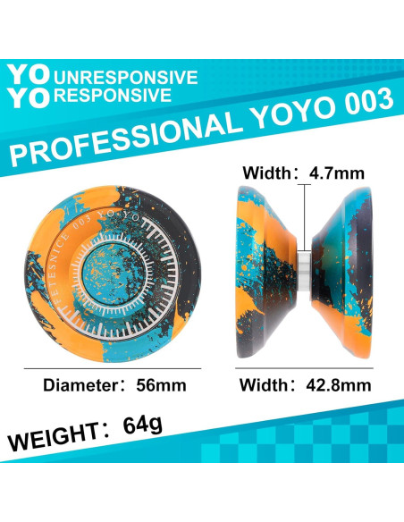 Yoyo Profesional FETESNICE 003 para Niños y Adultos Yoyo Profesional FETESNICE 003 para Niños y Adultos