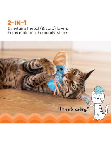 Juguete para Gatos Catstages Loaf Kicker con Hierba Gatera