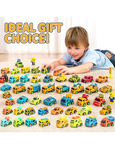 Juego de Coches de Tirar y Empujar 18pcs - SeventhDuck Juego de Coches de Tirar y Empujar 18pcs - SeventhDuck