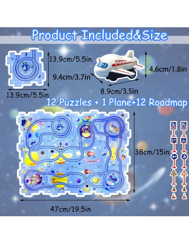 Set de Pista de Autos Puzzle Racer Ubegger 25 Piezas