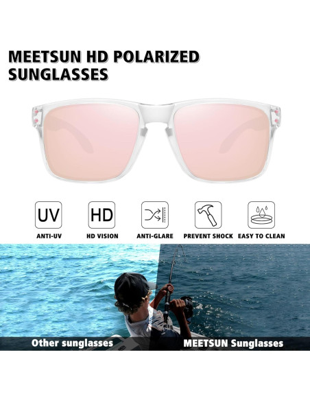 Gafas de sol polarizadas MEETSUN UV400 para deportes y pesca Gafas de sol polarizadas MEETSUN UV400 para deportes y pesca