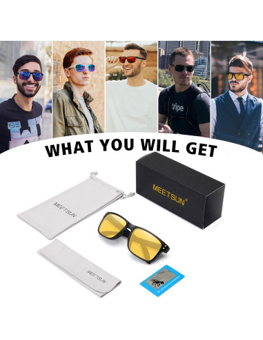 Gafas de sol polarizadas MEETSUN unisex UV400 deportivas