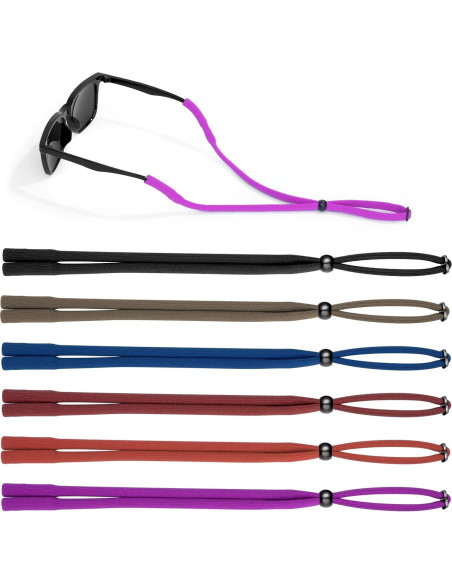 Correa para Gafas 6 PCS Ajustable Nylon Spandex Multicolor Correa para Gafas 6 PCS Ajustable Nylon Spandex Multicolor