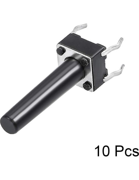 Interruptor Táctil Momentáneo uxcell 6x6x18mm 10PCS Interruptor Táctil Momentáneo uxcell 6x6x18mm 10PCS