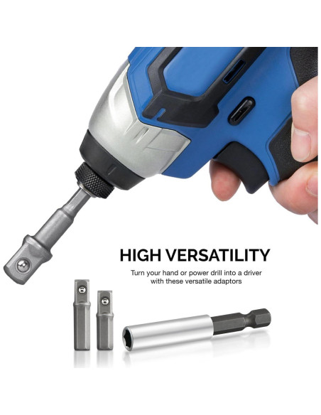 Juego de Adaptadores de Enchufe NEIKO 00257 - 9 Piezas Acero CrV Juego de Adaptadores de Enchufe NEIKO 00257 - 9 Piezas Acero CrV