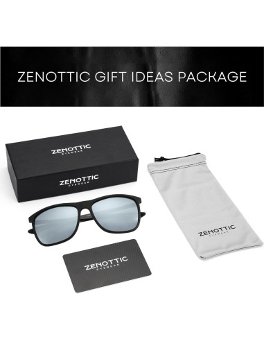 Gafas de sol ZENOTTIC cuadradas polarizadas UV400 para hombres