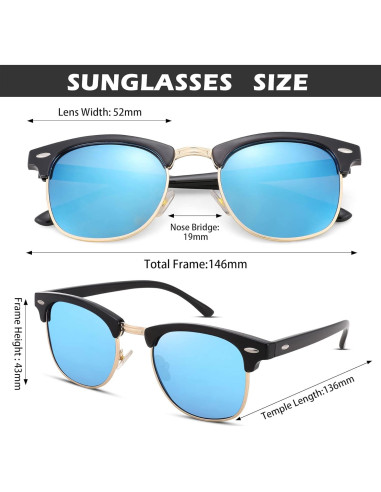Gafas de sol polarizadas Pro Acme UV 400 unisex con estuche