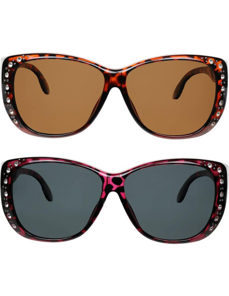 Gafas de sol fitover UV para mujeres - Protección HD Gafas de sol fitover UV para mujeres - Protección HD