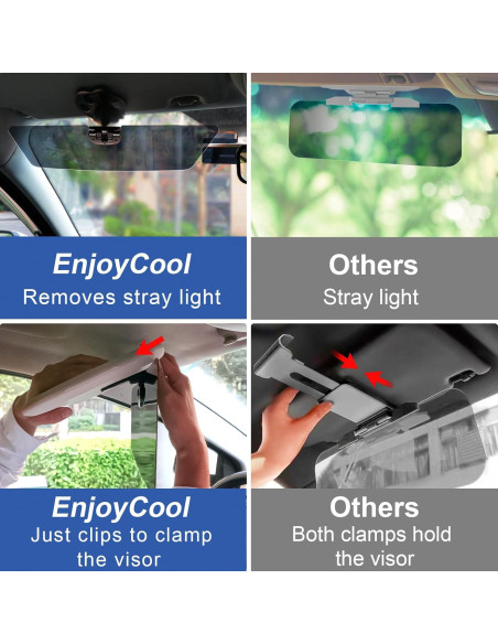 Extensor de Visera Solar Polarizada EnjoyCool SVEF001 Ajustable