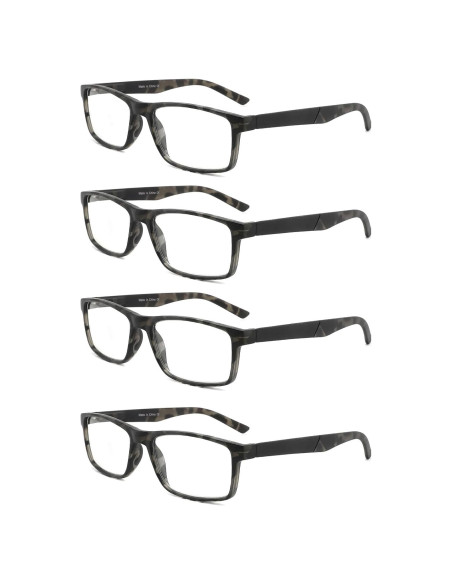 Gafas de lectura DONGDI 4 paquetes anti luz azul 1.00 Gafas de lectura DONGDI 4 paquetes anti luz azul 1.00