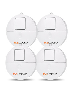 Alarma de Ventana EVA LOGIK 120dB con Sensor de Vibración - Paquete de 4