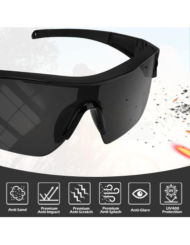 Gafas de Seguridad YENPK UV400 Antirayaduras Paquete 12