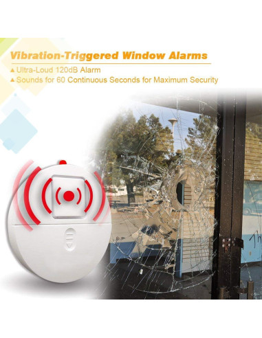 Sistema de Alarma para Ventanas EVA LOGIK 4-Pack 120dB