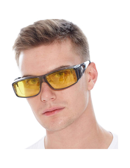 Gafas de Visión Nocturna LVIOE Wrap Around Amarillas