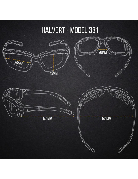 Gafas de sol envolventes WYND Blocker UV400 para moto Gafas de sol envolventes WYND Blocker UV400 para moto