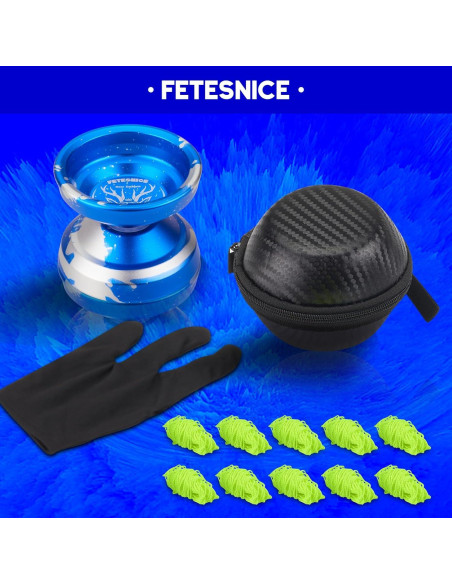 Yoyo Profesional FETESNICE LY001 Metal Azul Plateado Yoyo Profesional FETESNICE LY001 Metal Azul Plateado